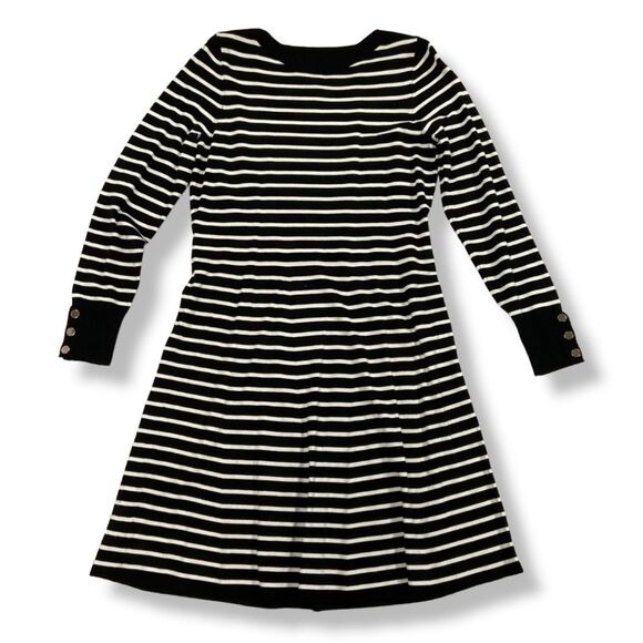Loft Plus Size Striped knit long sleeve dress 14 - Picture 1 of 8